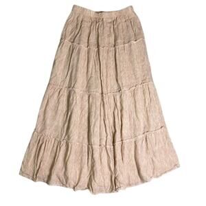 Japna Peasant Skirt Womens Medium Tiered Fall Flowy Cottagecore Whimsical Boho